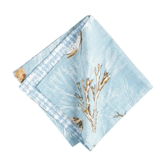 Meraki Island Reversible Blue Coastal Napkin