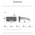 thumbnail image 3 of Gafas de sol sin montura con forma de copo de nieve para mujer y hombre, gafas de fiesta de Halloween y Navidad, gafas modernas con protección UV y divertidas., 3 of 3