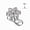 Silver, variant on Dermal Anchor Tops CZ Flower 3 Holes Base Titanium Piercings Jewelry for Women Sold Each