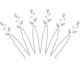thumbnail image 1 of 6 piezas de horquillas para el pelo de novia, accesorio para el pelo de cristal perlado, horquillas para el pelo vintage para boda o fiesta para novia (plata), 1 of 5