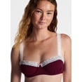 thumbnail image 3 of No Boundaries Beaded Lace Underwire Balconette, Women's 34A-4DD, 3 of 4