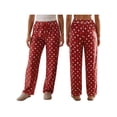thumbnail image 2 of Pantalones de mujer para el Día de San Valentín, con estampado romántico de corazones, cintura elástica con cordón ajustable, pernera ancha y corte holgado, estilo casual para uso diario., 2 of 9