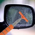 thumbnail image 3 of funtasica Auto Rearview Mirror Wiper Auto Mirror Squeegee Cleaner Portable Car Side Mirror Squeegee for Cleaning Shower Glass Door Orange, 3 of 7