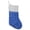 Blue Sequin Stocking, variant on Christmas Stocking, 1 Pack Sequin Polyester with Faux Fur Cuff and Hanging Loop, Xmas Tree Fireplace Mantel Candy Holder Decor, Blue Sequin Stocking