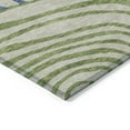 thumbnail image 5 of 9' X 12' Beige Taupe And Green Abstract Washable Indoor Outdoor Area Rug, 5 of 5