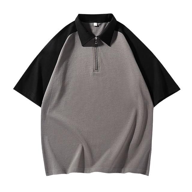 FhsagQ Men's Shirts Men Shirts Tops Short Men'S Four Seasons Leisure Fashion Assorted Colors Design Lapel Button Short Sleeve Tops Mens Shirts Patterned Small Grey XXXL