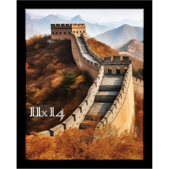11x14 Picture Frame, Photo Frame for Wall Mounting Display, Black