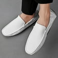 thumbnail image 4 of Big Size Men's Casual Loafers Slip On Leather Shoes Lightweight Driving Shoes Moccasins Classic Penny Loafer Flats Boat Shoes, 4 of 10