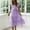 *Purple, variant on ClodeEU Women's Square Neck Puff Sleeve Tiered Midi Dress,Casual Flowy A-Line Swing Sundress Black,Women's Plus L