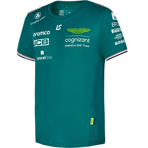 Aston Martin Cognizant F1 Kids Lance Stroll Team T-Shirt- Youth Green