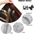 thumbnail image 7 of Pzuqiu Zipper Deer Computer Chair Seat Slipcovers Comfortable Office Chairs Protector Stylish Rotating Backrest and Seat Protectors for Gaming Room Office Home Decor, 7 of 7