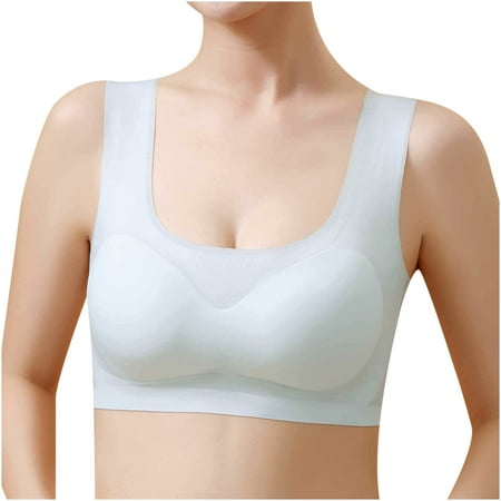 

Zeceouar Sports Bras For Women Women s Mind Sleep Underwear Plus Big-Size Comfort Sports Vest Bra Without Steel Ring