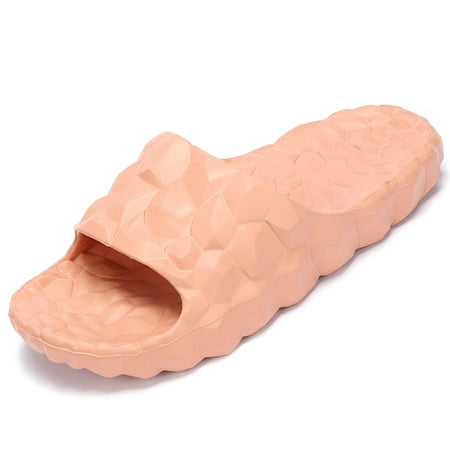 

Modenna Comfort Pillow Slide Sandals for Women Men Shower Bathroom Non Slip Slides Peach