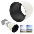 thumbnail image 1 of ABS Lens Hood, Matte Deal White Camera Lens Hoods Conveniently  For Photographers For Photography Tools For Camera Lens Assist For Lens Accessories, 1 of 8