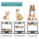 thumbnail image 3 of Cuencos elevados para perros Cuenco elevado para mascotas con 2 cuencos de acero inoxidable Comedero para mascotas Cuencos de comida para perros para gatos Cachorros Perros pequeños Medianos grandes, 3 of 4
