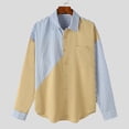 thumbnail image 3 of INCERUN Tops 2024 Camisas de estilo coreano con rayas y retazos en contraste para hombre, ropa de calle informal, blusa de manga larga con personalidad, tallas S a 5XL, 3 of 5