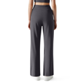 thumbnail image 3 of G4Free EverGoing Girls Wide Leg Pants High Waist Cross Waistband Sweatpants with 2 Pockets 6-12 Years School Sport, 3 of 7