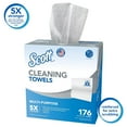 thumbnail image 4 of Scott Cleaning Towels 53892, White, 176 Towels/Box, 10 Boxes/Case, 1,760 Towels/Case, 4 of 7