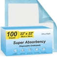 thumbnail image 1 of Almohadillas desechables Wowflash, 100 unidades, 55 x 55 cm, superabsorbentes, 1 of 7