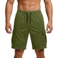 thumbnail image 3 of Inleife Men's Workwear Shorts Functional Hunting Gear Outdoor Commuting Casual Drawstring Short Pants, 3 of 5