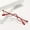 1.0X, variant on Half Moon Reading Glasses for Men Women Stylish Lightweight Readers with Non-Slip Nose Pad for Daily Use