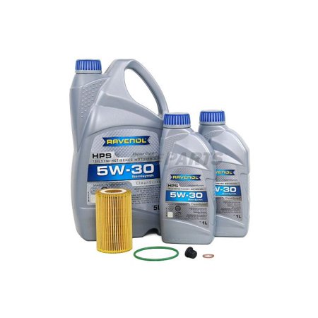BLAU J1A5136-D Motor Oil Change Kit - Compatible with 2017-17 Audi Q7 w/ 4 Cylinder 3.0T Engine - 5w30