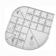 thumbnail image 2 of Curved Corner Cutter Ruler Acrylic Diy Crafts Patchwork Sewing Template, 2 of 5