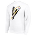thumbnail image 2 of Men's Starter White Pittsburgh Steelers Color Scratch Team Graphic Fleece Pullover Sweatshirt, 2 of 3