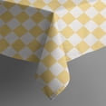 thumbnail image 5 of Yellow and White Checkerboard Pattern Square Tablecloth,Waterproof Square Table Cover,Wipeable Spillproof Washable Table Cover for Home Kitchen Party Decor 42"X42"(107x107cm), 5 of 6