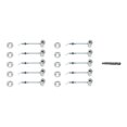 thumbnail image 2 of Zipbolt 13.950 Angled Slipfix Railbolt - Angled Staircase Handrail or Banister to Newel Post Connector (Upper Connection) - 10 Bulk Pack, 2 of 10