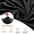 thumbnail image 2 of Funda de banco de comedor Uxcell, para bancos de 39.4 a 55" de longitud, funda de terciopelo con hebilla elástica, funda de banco lavable [Negro], 2 of 7