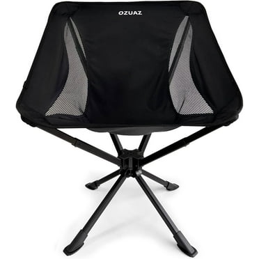 Ozuaz Portable Folding Camp Chair, Black