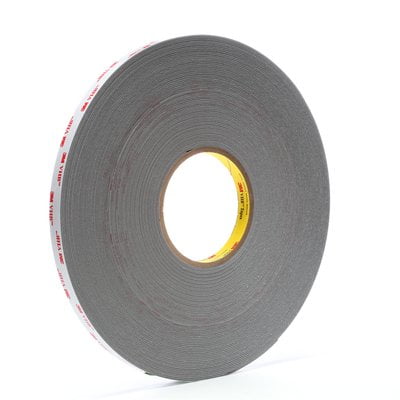 4941-Gray-1/2inx36yd-VHB Acrylic Foam Tape 4941 Gray 1/2in x 36yd - (Pack of 1)