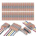 thumbnail image 1 of Quick Electrical Connectors with Lever,34PCS Connection Terminals,Domino,For Cable Wire Can Be Freely Combined,PA/PC Flame Retardant, 1 of 5