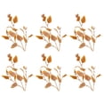 thumbnail image 1 of Matsuzay 6 unids/set No necesita riego plantas artificiales realistas para oficina plantas falsas de apariencia realista Decoración Marrón, 1 of 6