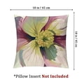 thumbnail image 4 of nygtbtfer Throw Pillow Covers Floral Spring Leaves Green White Velvet Soft Washable Decorative Couch Bedroom Room with Zipper Pillow Covers Set of 2 24x24in, 4 of 7