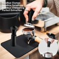 thumbnail image 3 of Herramienta para dispensar café expreso: prensador de café con resorte de acero inoxidable 304 de 58 mm con base plana, como se muestra, como se muestra, 3 of 5
