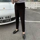 thumbnail image 2 of Pantalones de traje de talla grande para hombre, color negro, 9 pantalones cortos de verano para hombre, ropa de trabajo, pantalones de tela, ropa barata, oferta de moda 2024, 2 of 5