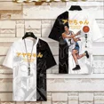 thumbnail image 1 of Camiseta SLAM DUNK de manga corta conjunta para hombres y mujeres, camiseta grande de verano Sakuragi Blossom Road, camisetas deportivas de baloncesto para niños 2025, 1 of 5