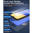 thumbnail image 3 of for Samsung Galaxy A15-5G Phone Case, and Screen Protector, Dust-Proof Port Cover, Full Body Non-Slip Rubber Covered, Wear-Resistant & Drop-Proof, Support Magnetic Car Mount, Blue/Navy, 3 of 16