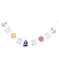 thumbnail image 4 of de 2 banderines de tela náutica, carteles, guirnaldas, decoraciones para habitación de niños, decoración de en hogar, 4 of 9