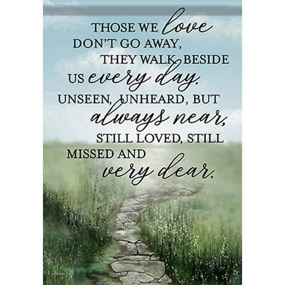 Carson Home Accents 327554 12.5 x 18 in. Always Near Durasoft Garden Flag