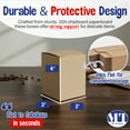 thumbnail image 3 of MT Products Tuck Top Kraft Paperboard Gift Boxes 3" x 3" x 4" - Pack of 30, 3 of 8