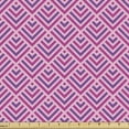 thumbnail image 1 of Geometric Rhombus Fabric by the Yard, Abstract Funky Contemporary Motif in Colors, Upholstery Fabric for Dining Chairs Home Decor Accents, 1 Yard, Violet Magenta by Ambesonne, 1 of 4