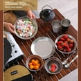 thumbnail image 2 of Ensembles de Vaisselle de Camping 8 Pcs Assiettes et Bols Réutilisables en Acier Inoxydable pour Camping et Randonnée en Plein Air, 2 of 8