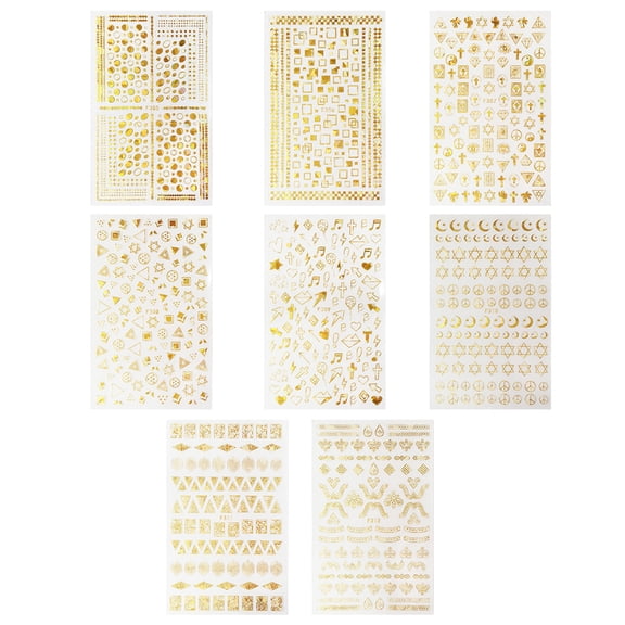 Joernso Simple Geometric Pattern Women Beauty Nail Art Sticker DIY Decals Manicure Decor