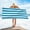 Light Blue, variant on Deeceymbur Beach Towel 28x55in Microfiber Single Side Fleece Absorbent Quick Dry Lightweight Compact Bath Towel for Beach Pool Travel Gym