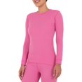 thumbnail image 1 of Women's Micro Waffle Premium Thermal Crew Top, 1 of 3