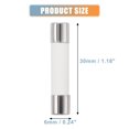 thumbnail image 4 of 100uds 25 Amplificador 250V Coche R?pido Reventar Cer?mica Fusible 6x30mm 0.24"X1.18" Unique Bargains fusibles automotrices, 4 of 6