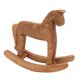 thumbnail image 5 of Caballo balancín de madera, caballo balancín de madera, escultura antigua de caballo de Troya, caballo de Troya, juguetes antiguos, valor inmejorable, 5 of 8